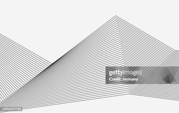 abstract minimalism line art architecture concepts cover background - perspective architecture stock illustrations