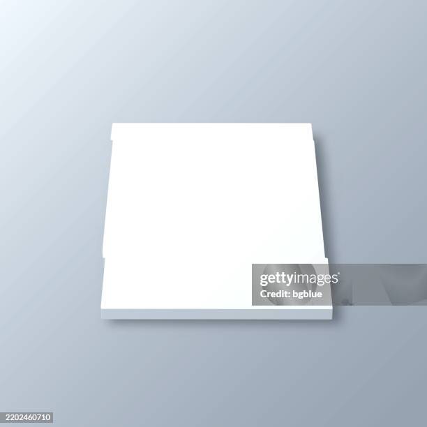 alfalfa county, oklahoma. 3d map on gray background - alfalfa stock illustrations