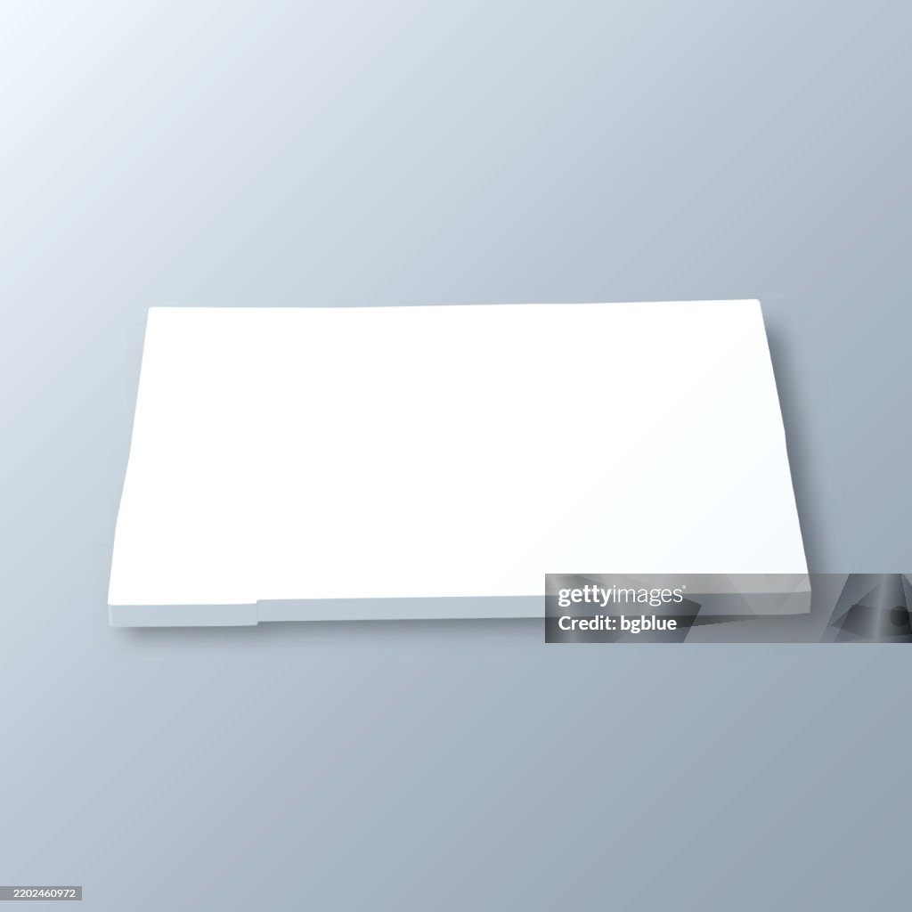 Washtenaw County, Michigan. 3D-Karte auf grauem Hintergrund