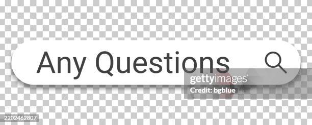 Any Questions Search Bar On Transparent Background High-Res Vector ...