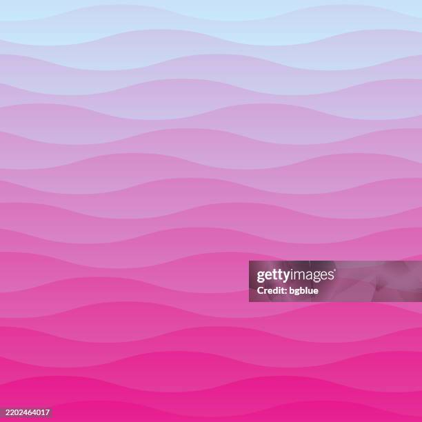 trendy geometric background with pink abstract waves - magenta stock illustrations