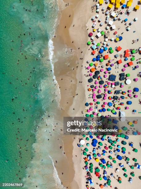 ipanema beach in rio de janeiro, brazil - ipanema-beach stock pictures, royalty-free photos & images