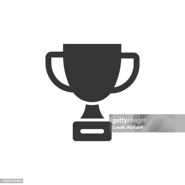 award glyph solid icon. solid icon that can be applied anywhere, simple, pixel perfect and modern style. - graduation stage stock illustrations
