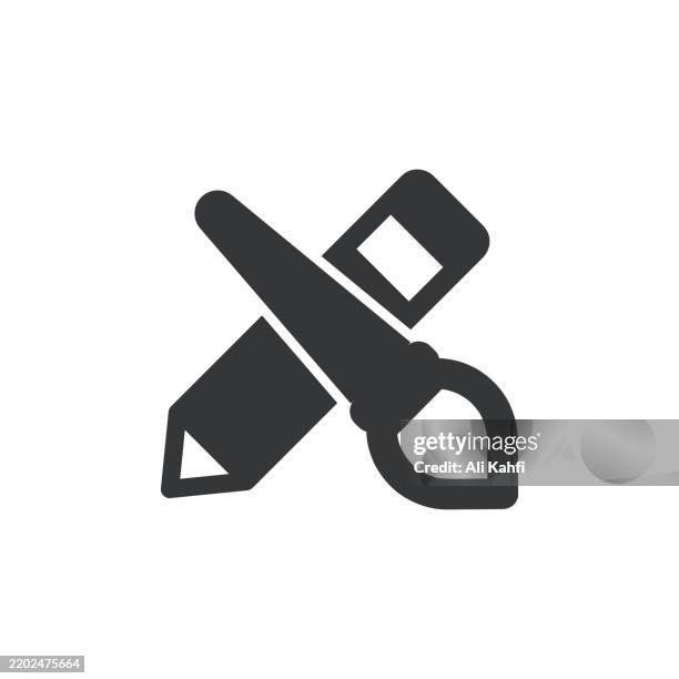 tools glyph solid icon. solid icon that can be applied anywhere, simple, pixel perfect and modern style. - content writer stock illustrations