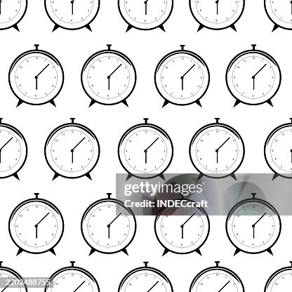 Clock seamless pattern Clock seamless pattern