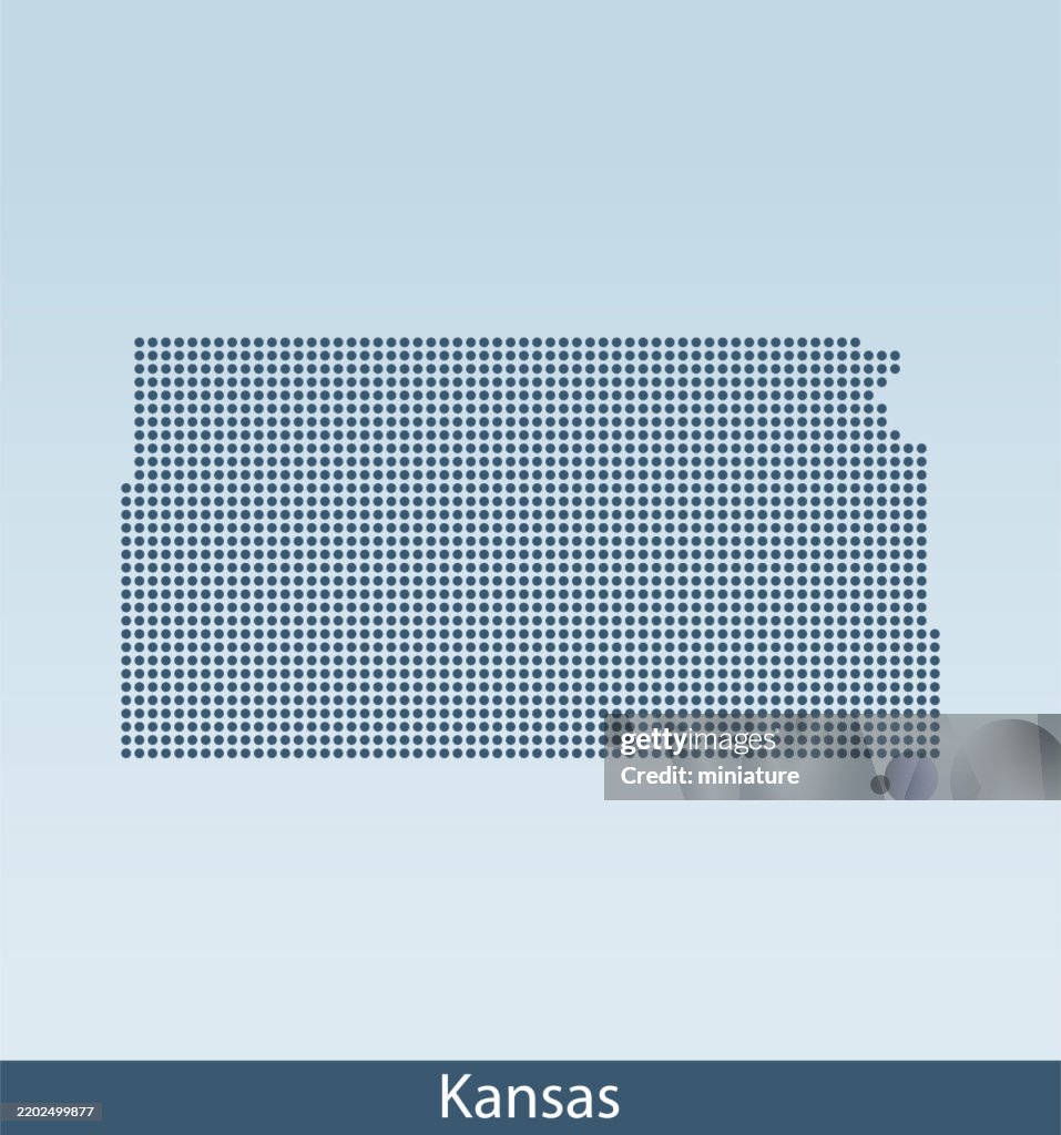 Basic Kansas Map Kansas Map High-Res Vector Graphic - Getty Images