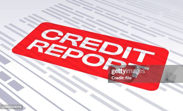 credit report documents paperwork background - wellbeing office stock illustrations