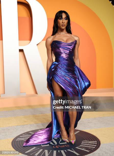 Actress Michaela Jae Rodriguez attends the Vanity Fair Oscar Party at the Wallis Annenberg Center for the Performing Arts in Beverly Hills,...