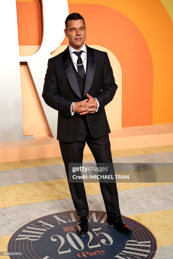 Puerto Rican Singer Ricky Puerto Rican singer Ricky Martin attends the Vanity Fair Oscar Party ...