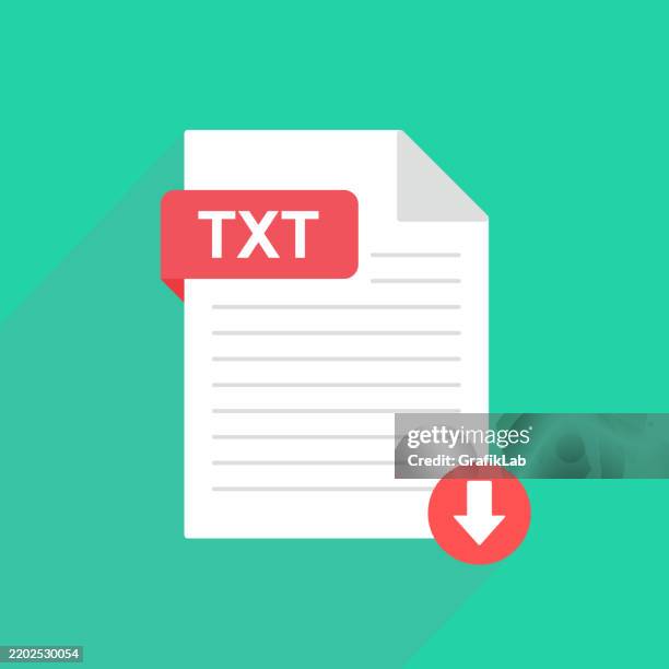 txt file icon representing document download - worksheet stock illustrations