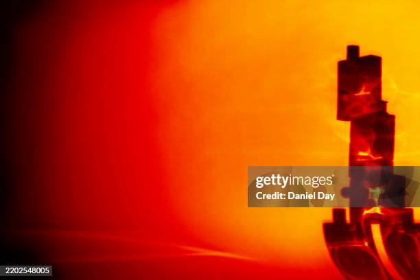 distorted light through glass - glass-bottle-refraction stock pictures, royalty-free photos & images