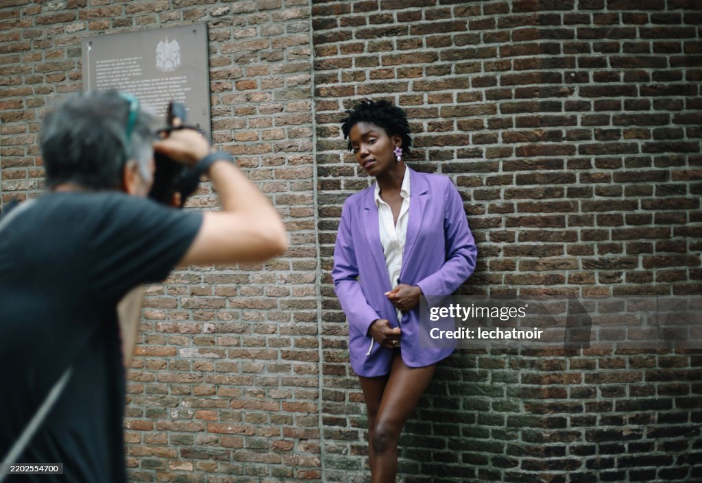 Street style photoshoot in Amsterdam