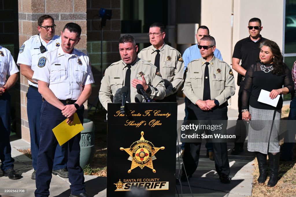 Santa Fe County Sheriff's Office Holds Press Conference Regarding Death Investigation Of Actor Gene Hackman And His Wife Betsy Arakawa