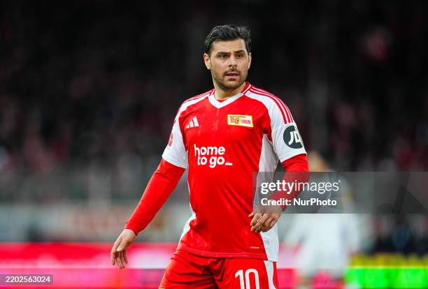 Kevin Volland of 1.FC Union Berlin looks on during the 1. Bundesliga match between Union Berlin and Holstein Kiel at Stadion An der Alten Forsterei,...