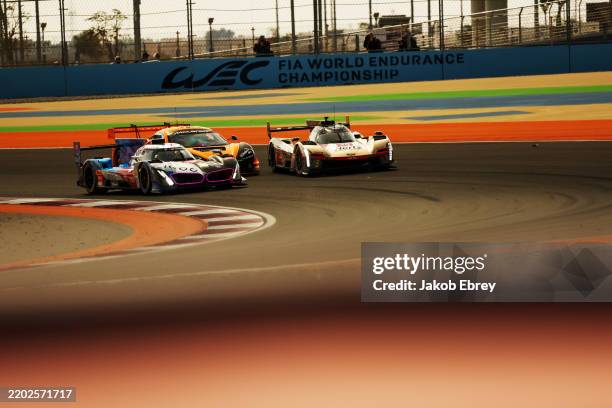 The BMW M Team WRT BMW M Hybrid V8 Hypercar of Dries Vanthoor, Raffaele Marciello and Kevin Magnussen drives during the Qatar 1812km race at Losail...
