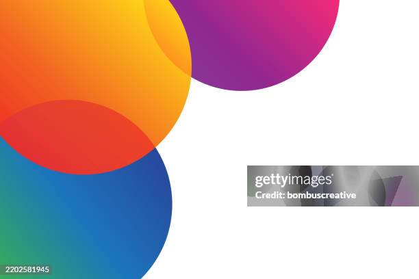 transparent colorful circle - powerpoint background stock illustrations