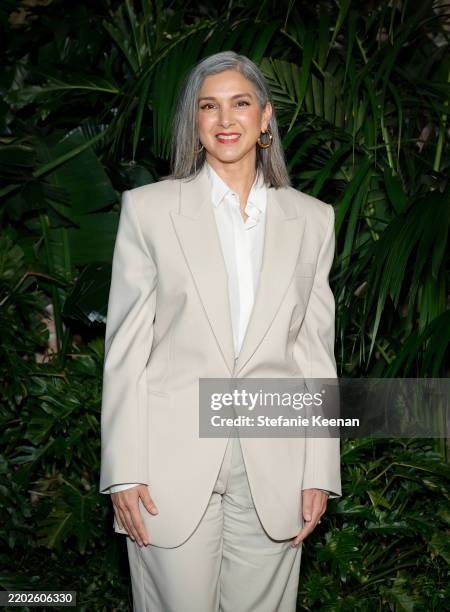 Radhika Jones, Editor-in-Chief, Vanity Fair attends the Saint Laurent x Vanity Fair Pre-Oscar Dinner on February 28, 2025 in Los Angeles, California.