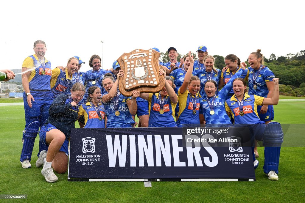 Otago Razorbacks Otago pose for a photo after winning the Hallyburton Johnstone Shield ...