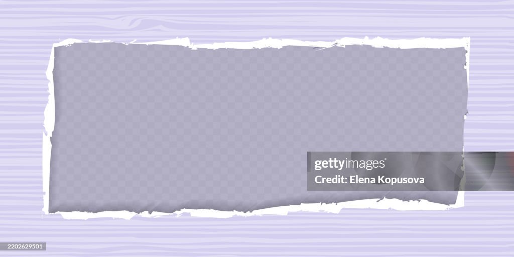 Rectangular Cardboard Frame Rectangular Paper Frame With Jagged Edges In Retro Style Torn Colorful ...