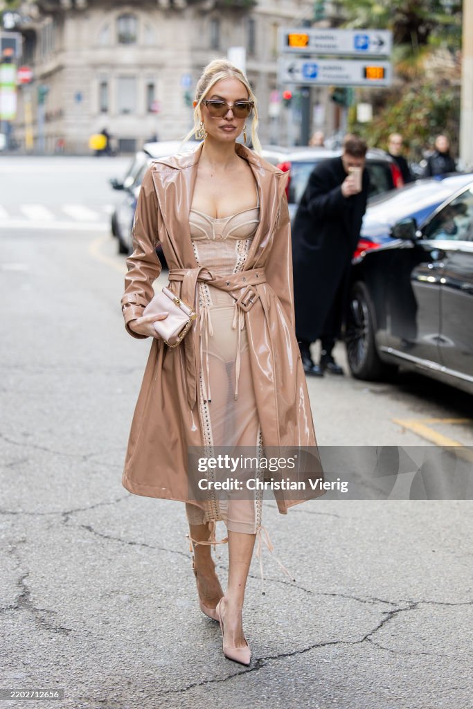 Street Style - Day 5 - Milan Fashion Week - Womenswear Fall/Winter 2025/2026