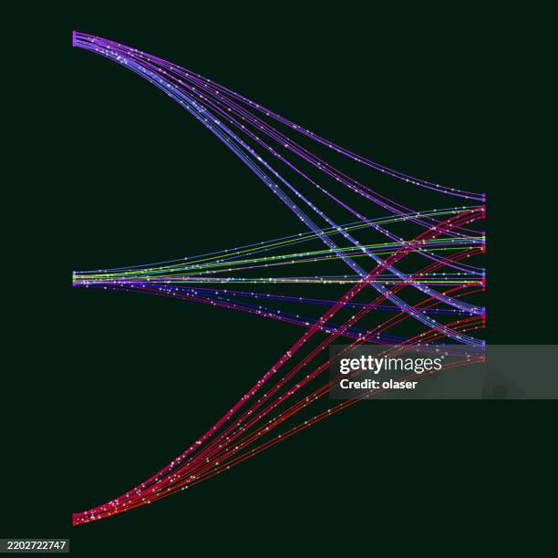 Dynamic Rhythmic Line Design A Dynamic Pattern Of Vibrant Colored Lines Flows Elegantly Against A ...