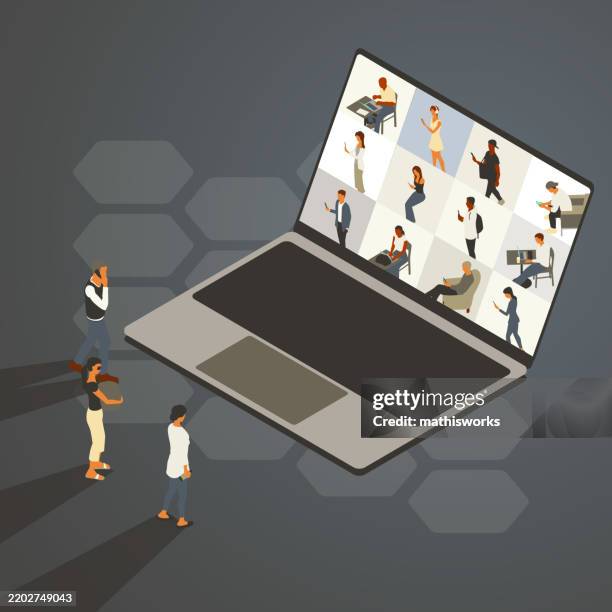 conference - crowded train stock illustrations