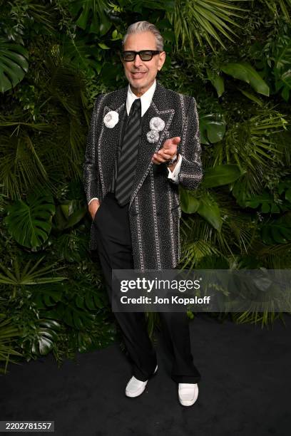 Jeff Goldblum attends the CHANEL and Charles Finch Annual Pre-Oscar Dinner at the Polo Lounge at The Beverly Hills Hotel on March 01, 2025 in Beverly...