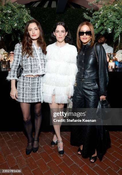 Phoebe Tonkin, Riley Keough, and Rita Ora attend the CHANEL and Charles Finch Annual Pre-Oscar Dinner at the Polo Lounge at The Beverly Hills Hotel...