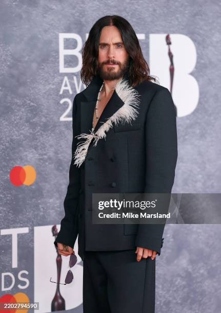 Jared Leto attends The BRIT Awards 2025 at Intercontinental Hotel on March 01, 2025 in London, England.