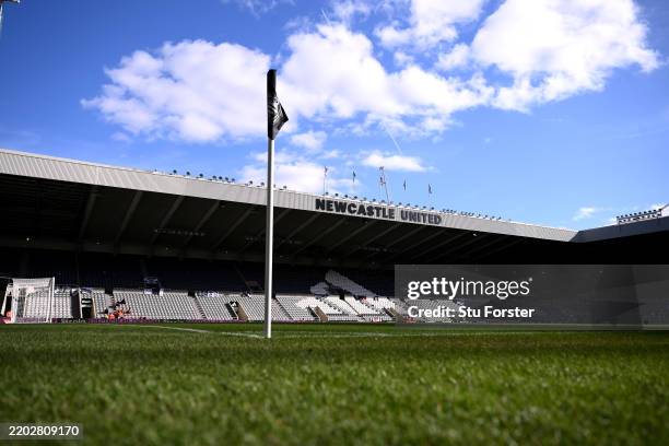 General view inside the stadium prior to the Emirates FA Cup Fifth Round match between Newcastle United and Brighton & Hove Albion at St James' Park...