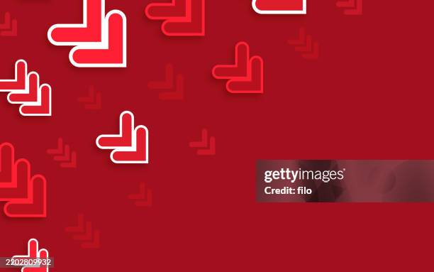arrow abstract pointing down red background - walking away from computer stock illustrations
