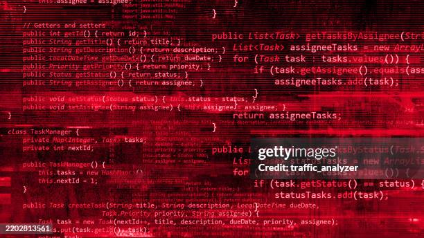 Red Code Background High-Res Vector Graphic - Getty Images