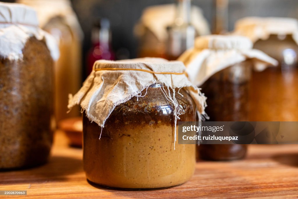 Corn amino acid paste for fermented sauce in a jar