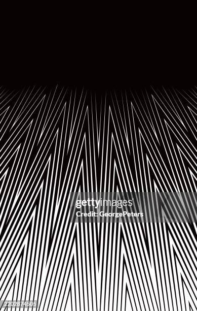 striped abstract background with diminishing perspective - 3d monochrome background stock illustrations
