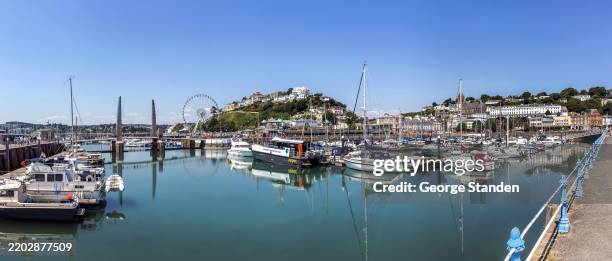 torquay harbour - devon stock pictures, royalty-free photos & images