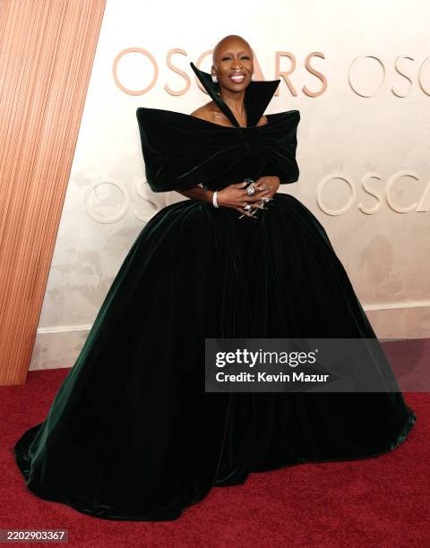 Cynthia Erivo attends the 97th Annual Oscars at Dolby Theatre on March 02, 2025 in Hollywood, California.