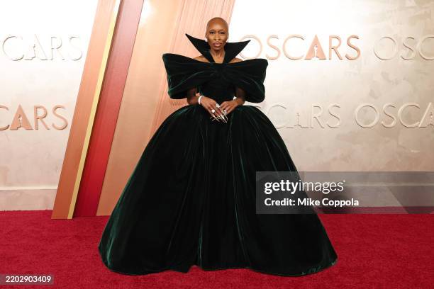 Cynthia Erivo attends the 97th Annual Oscars at Dolby Theatre on March 02, 2025 in Hollywood, California.