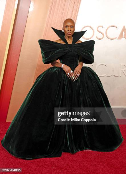 Cynthia Erivo attends the 97th Annual Oscars at Dolby Theatre on March 02, 2025 in Hollywood, California.