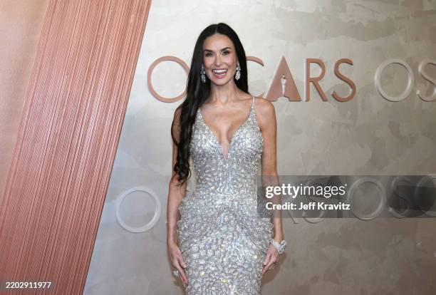 Demi Moore attends the 97th Annual Oscars at Dolby Theatre on March 02, 2025 in Hollywood, California.