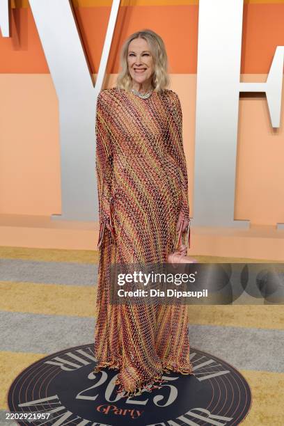 Catherine O'Hara attends the 2025 Vanity Fair Oscar Party Hosted By Radhika Jones at Wallis Annenberg Center for the Performing Arts on March 02,...