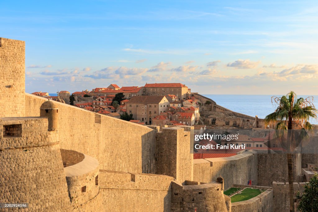 Muro de piedra del casco antiguo de Dubrovnik