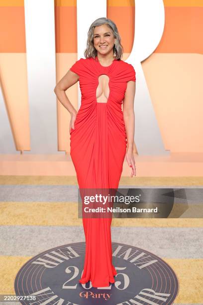 Radhika Jones, Editor-in-Chief of Vanity Fair attends the 2025 Vanity Fair Oscar Party Hosted By Radhika Jones at Wallis Annenberg Center for the...