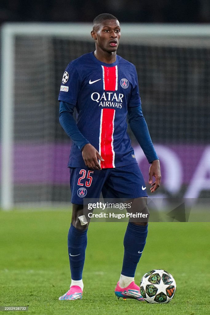 Nuno MENDES of PSG during the UEFA Champions League match between ...