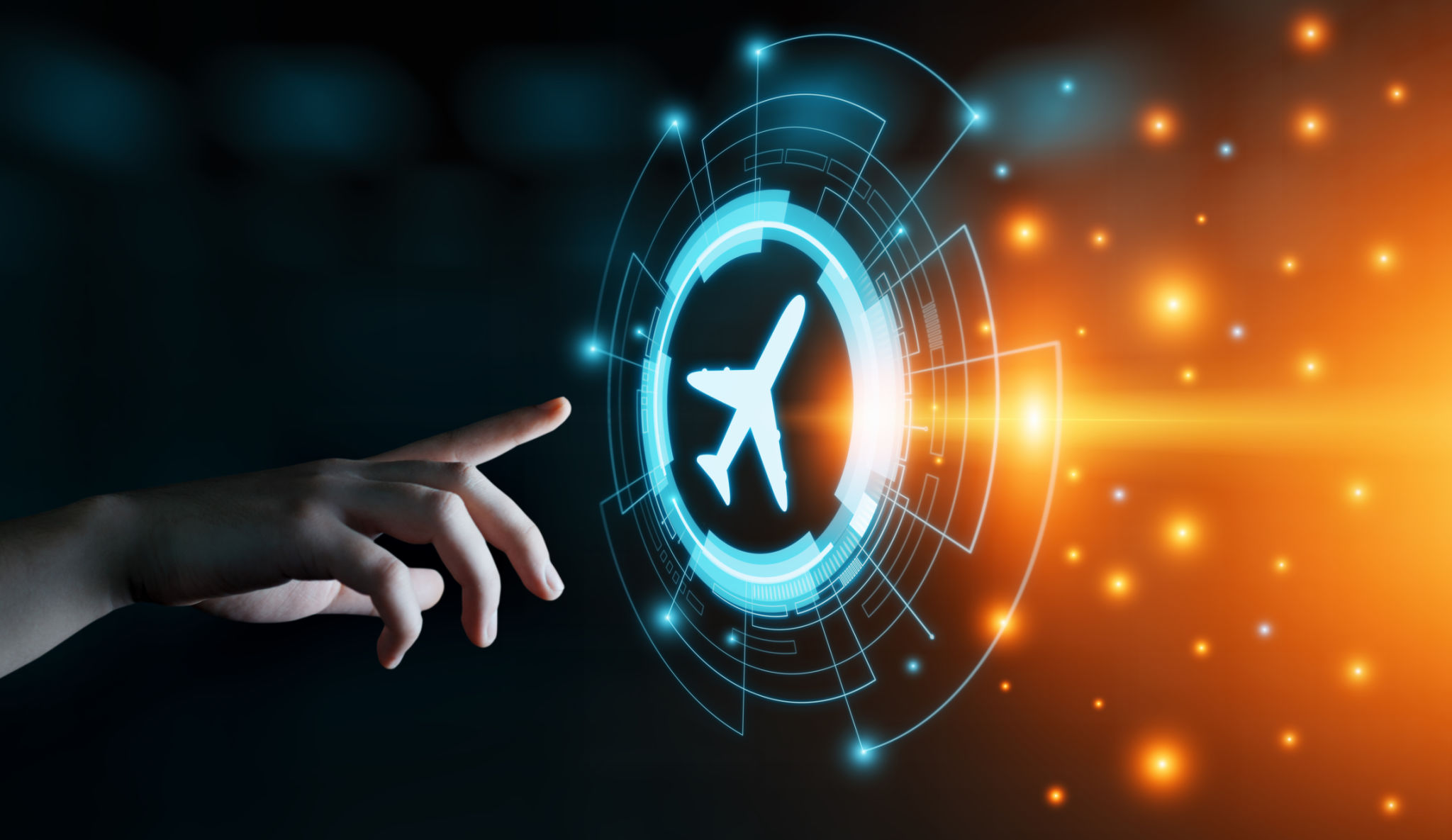 Business Technology Travel Transportation concept with planes Business Technology Travel Transportation concept with planes