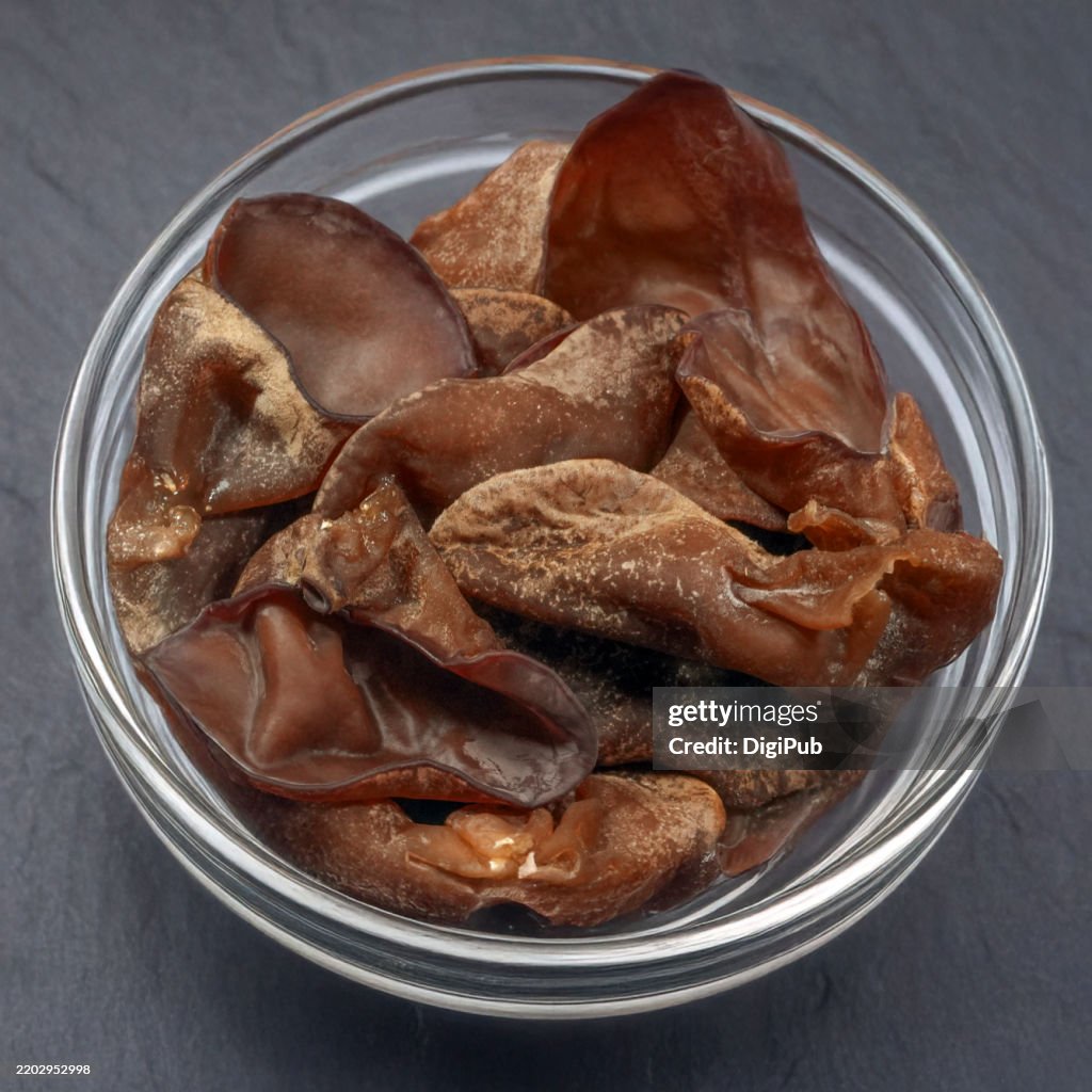 Black Fungus in a Glass Bowl