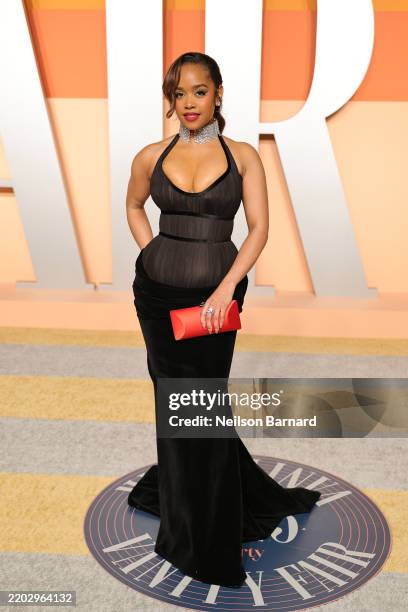 Attends the 2025 Vanity Fair Oscar Party Hosted By Radhika Jones at Wallis Annenberg Center for the Performing Arts on March 02, 2025 in Beverly...