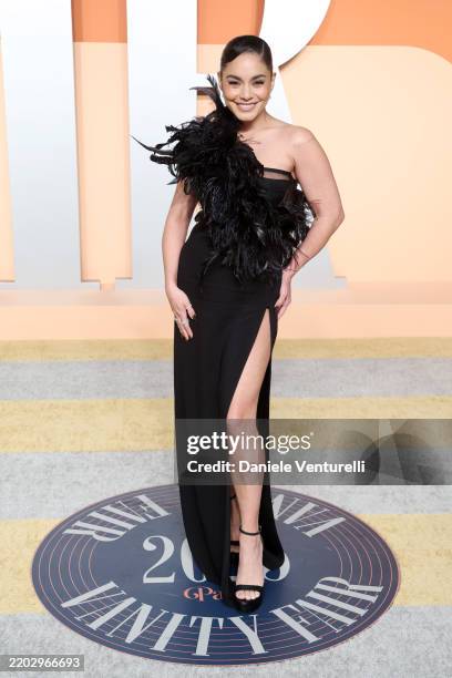 Vanessa Hudgens attends the 2025 Vanity Fair Oscar Party Hosted By Radhika Jones at Wallis Annenberg Center for the Performing Arts on March 02, 2025...