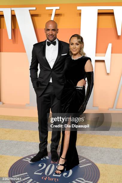 Boris Kodjoe and Nicole Ari Parker attend the 2025 Vanity Fair Oscar Party Hosted By Radhika Jones at Wallis Annenberg Center for the Performing Arts...
