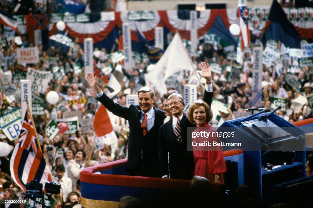 President Carter At Democratic National Convention