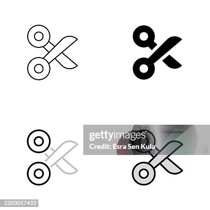 Scissors Icon Design in Four Styles with Editable Stroke. Line, Solid, Flat Line, and Duotone Line. Suitable for Web Page, Mobile App, UI, UX, and GUI design. Scissors Icon Design in Four Styles with Editable Stroke. Line, Solid, Flat Line, and Duotone Line. Suitable for Web Page, Mobile App, UI, UX, and GUI design.